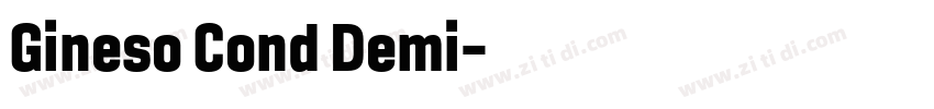 Gineso Cond Demi字体转换